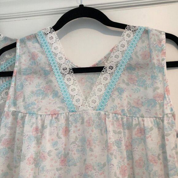 Vg Danni Nightgown Housecoat Pignoir Set Size Small Lace Short Sleeve USA Robe - Picture 7 of 9